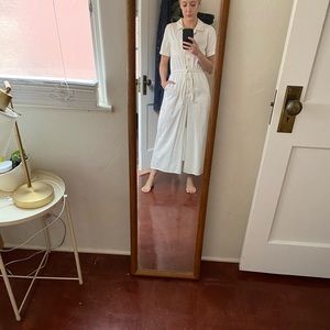 EUC Madewell utility jumpsuit, off-white
